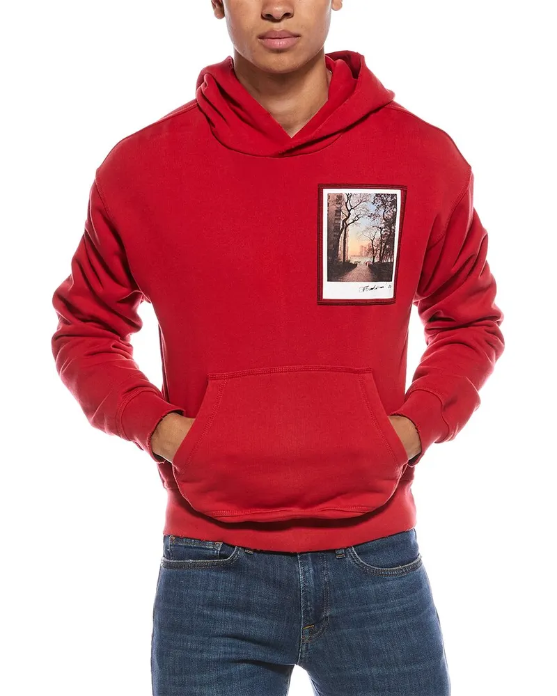 Helmut Lang Postcard Hoodie Red
