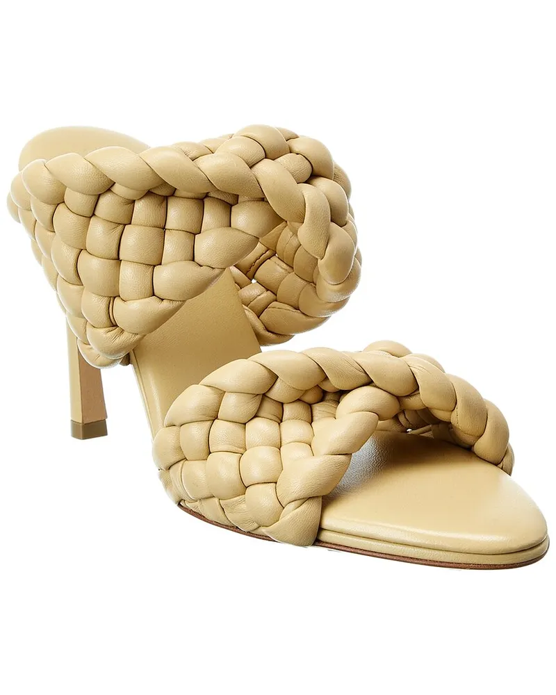 Bottega Veneta BV Curve Leather Sandal Brown