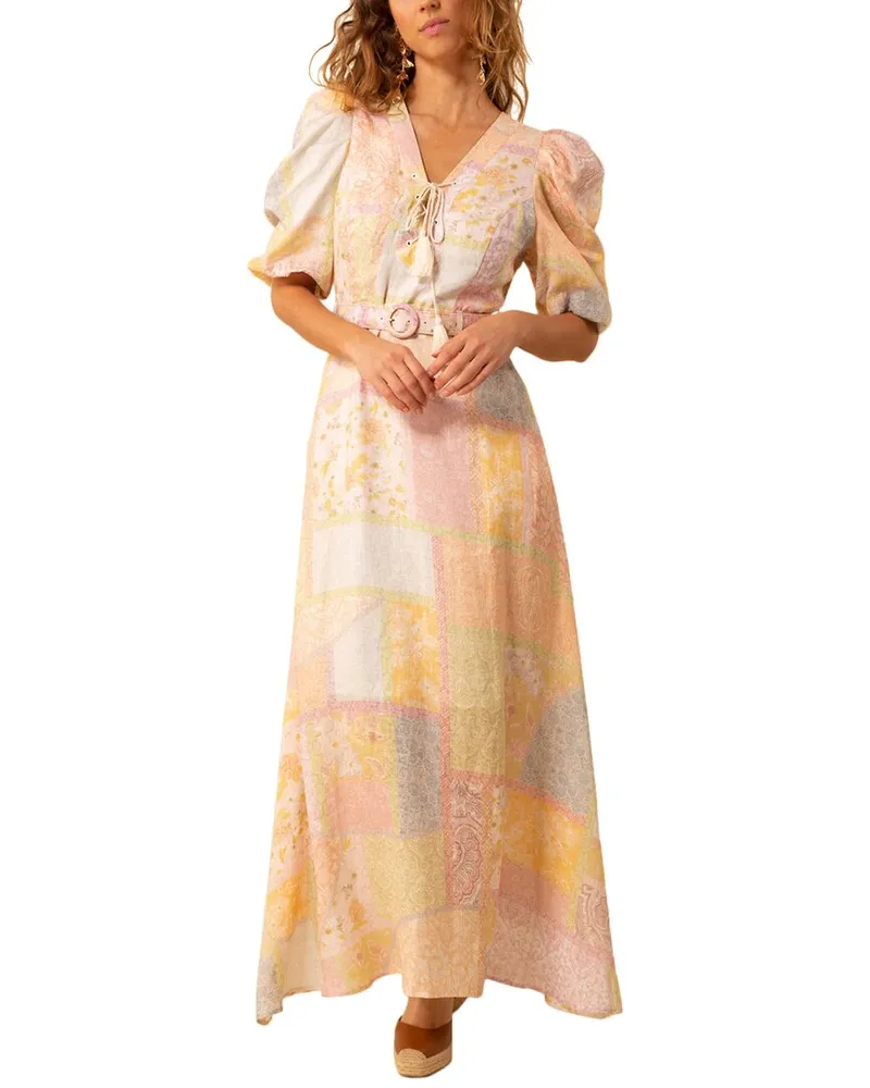 Hale Bob Arabella Linen Dress Nocolor