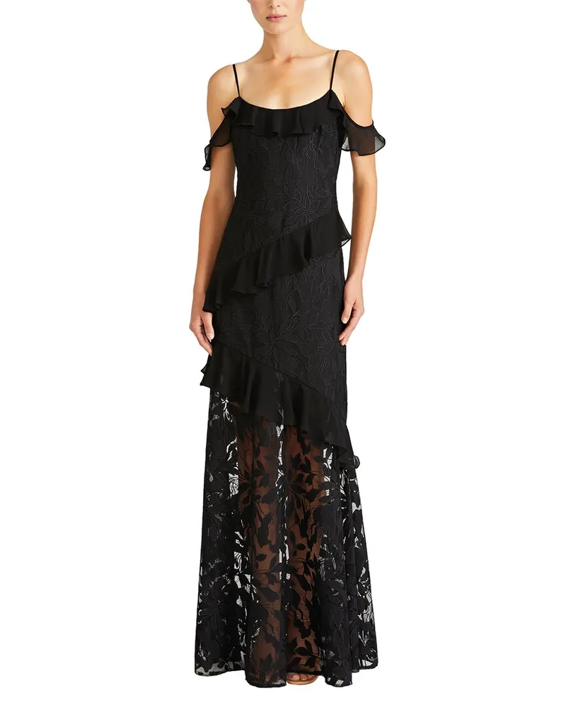 Monique Lhuillier Sienna Tulle Maxi Dress Nocolor