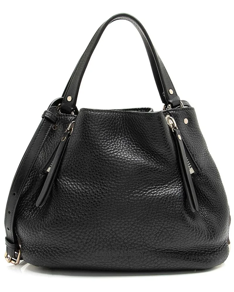 Burberry Black Calfskin House Check Maidstone Small Shoulder Bag (Authentic  Pre-Loved Nocolor