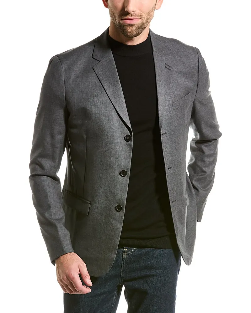 The Kooples Wool Suit Jacket Grey