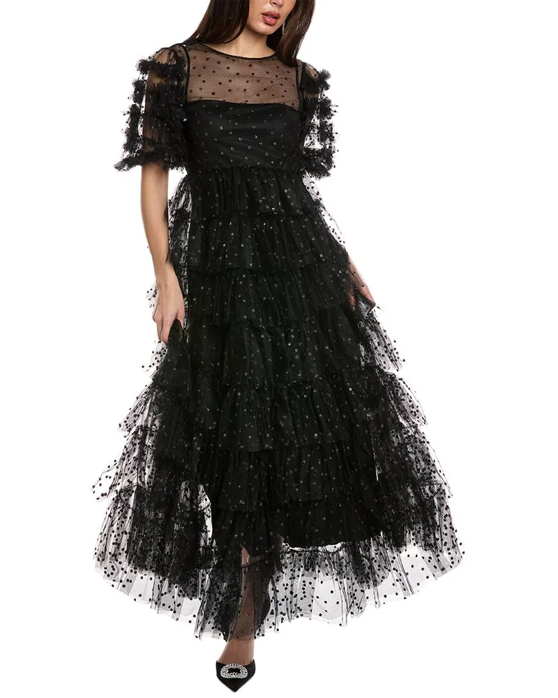 RED Valentino Midi Dress Black