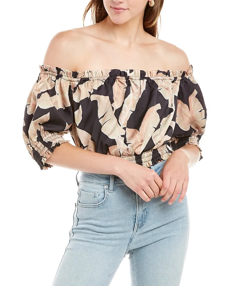 Keepsake the Label Beam Crop Top Black