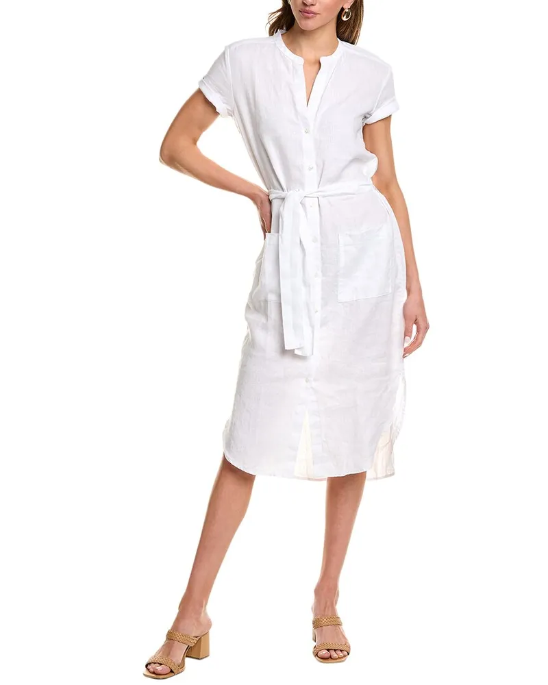 James Perse Linen Shirtdress White