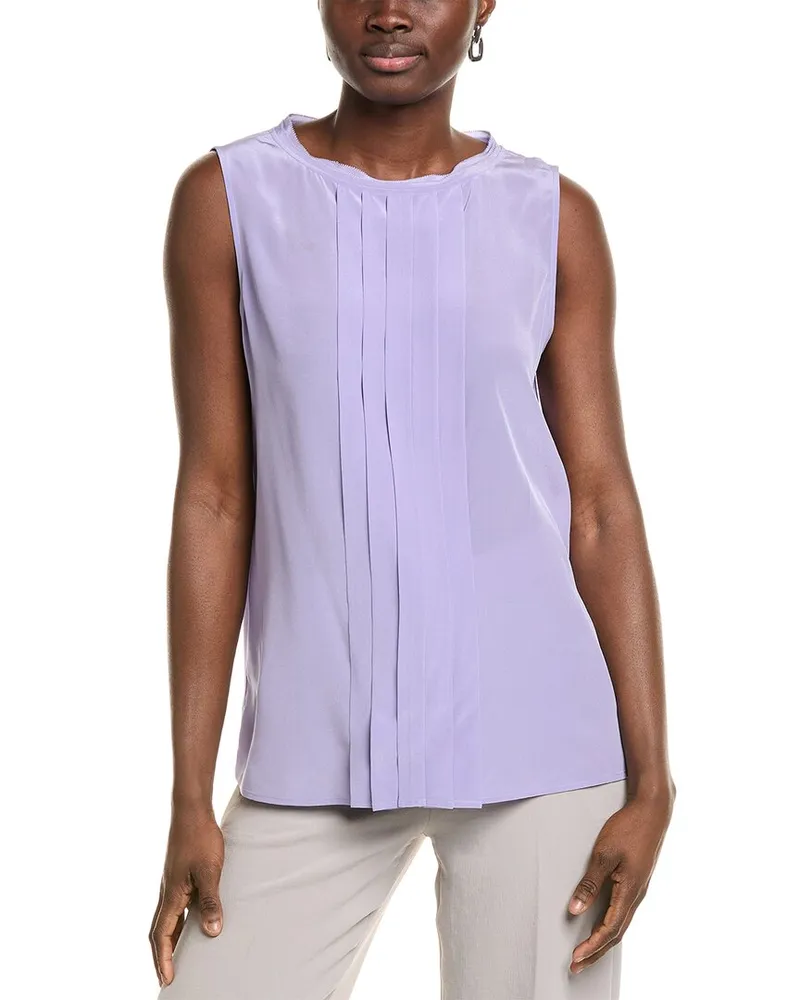 HUGO BOSS Bemiula Silk Top Purple