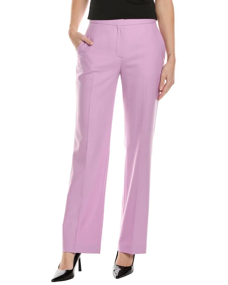 Maje Wool-Blend Pant Purple