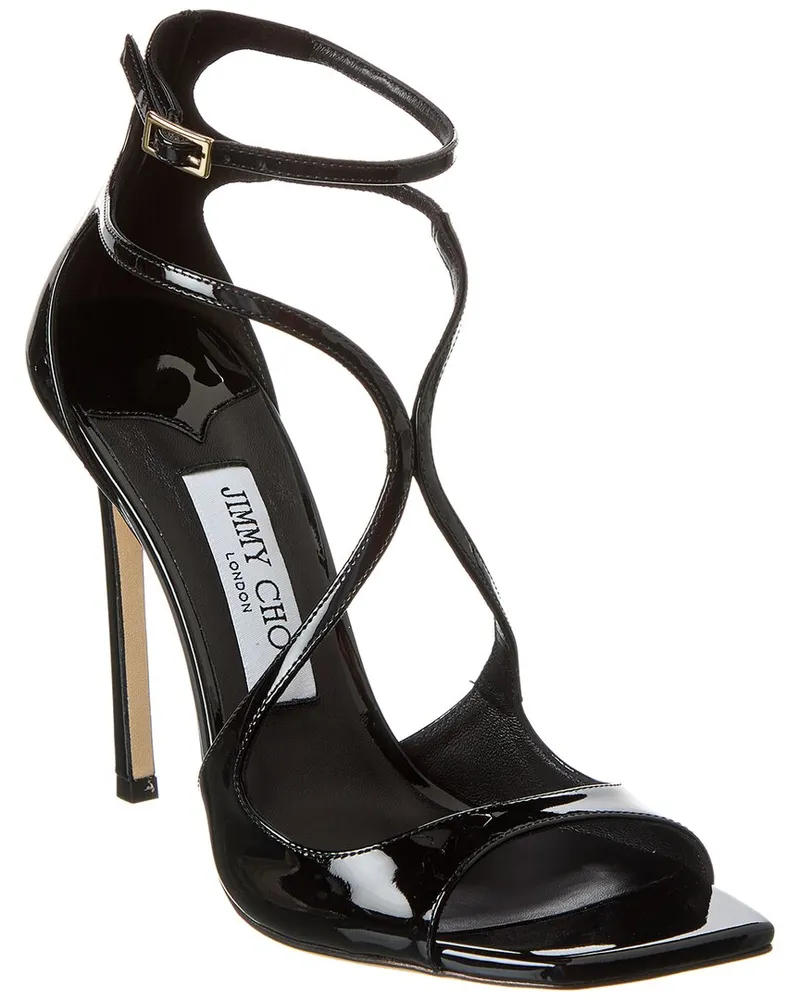 Jimmy Choo Azia 110 Patent Sandal Black