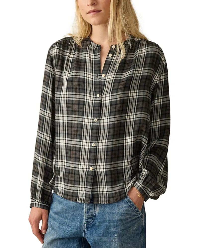 Faherty Drift Linen-Blend Top Nocolor