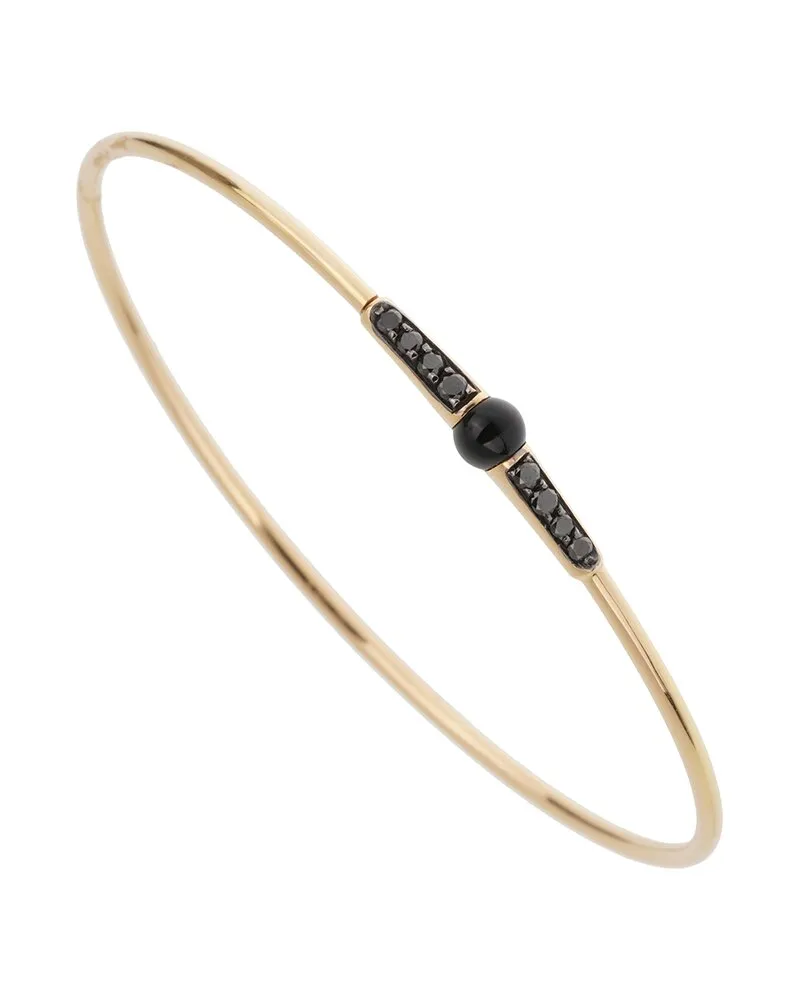 Pomellato 18K 0.24 ct. tw. Diamond Onyx Bracelet Nocolor