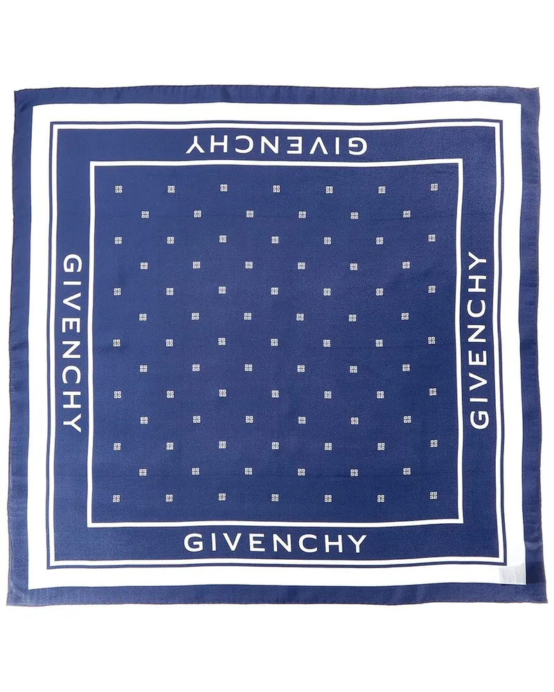 Givenchy Silk Scarf Blue