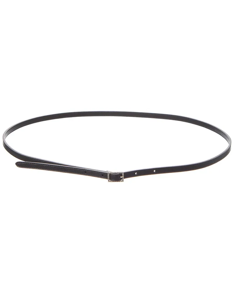 Saint Laurent Leather Belt Black