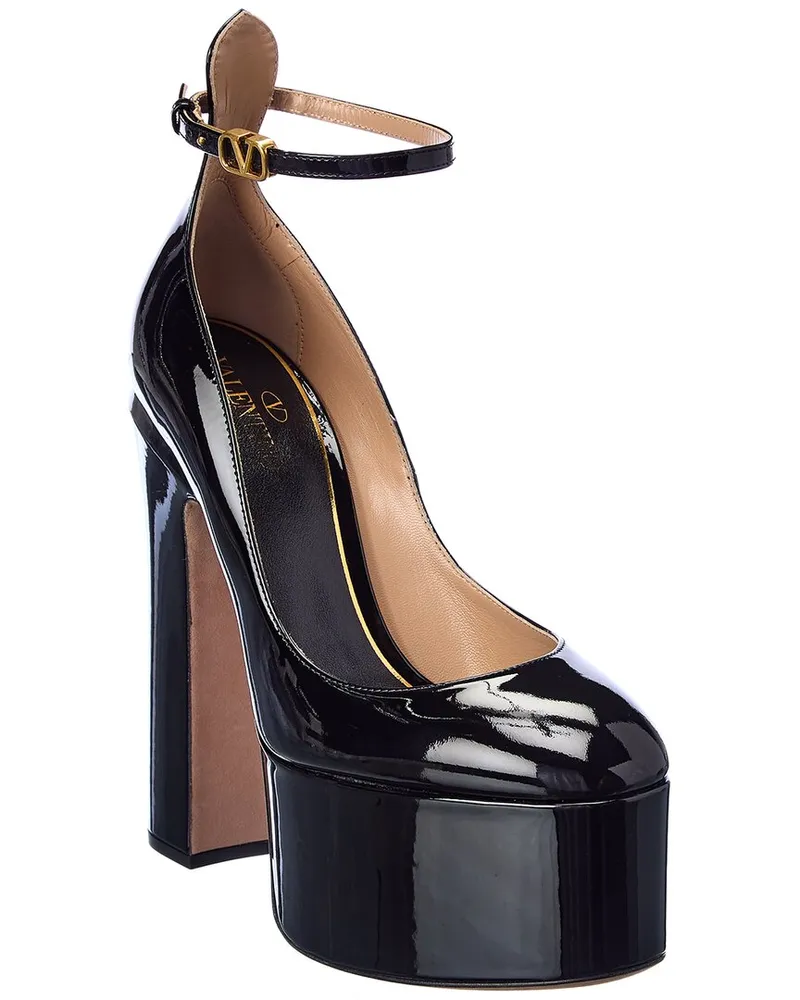 Valentino Garavani Go 155 Patent Platform Pump Black