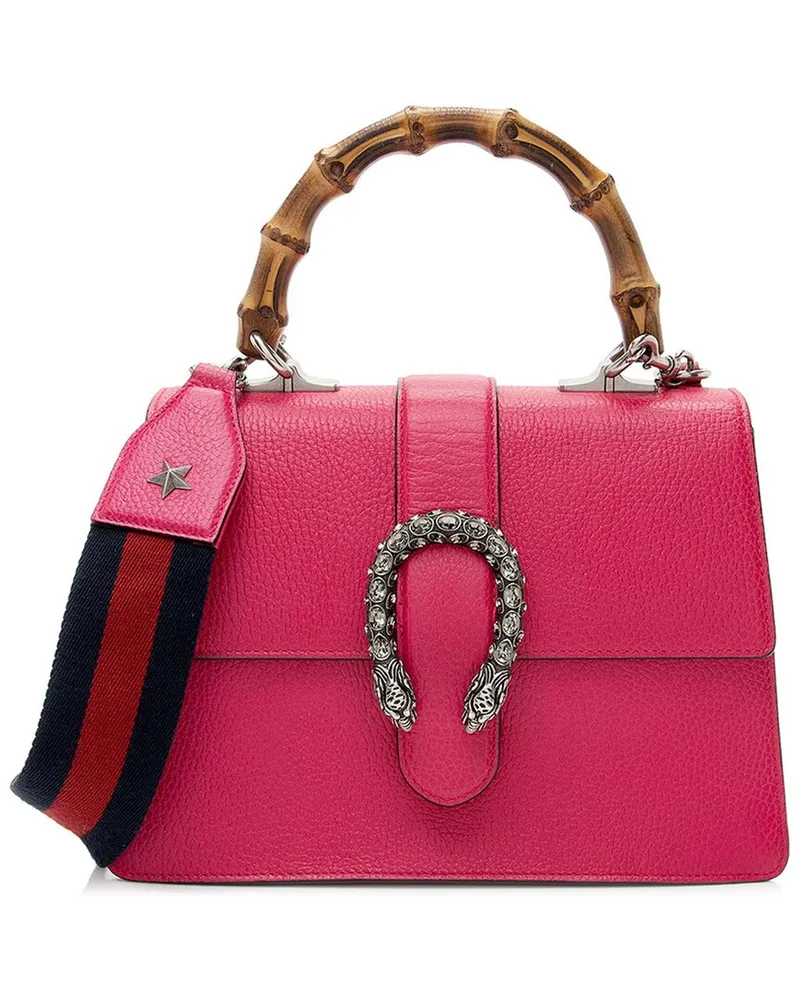 Gucci Pink Leather Bamboo Dionysus Medium Top Handle (Authentic Pre-Loved Nocolor