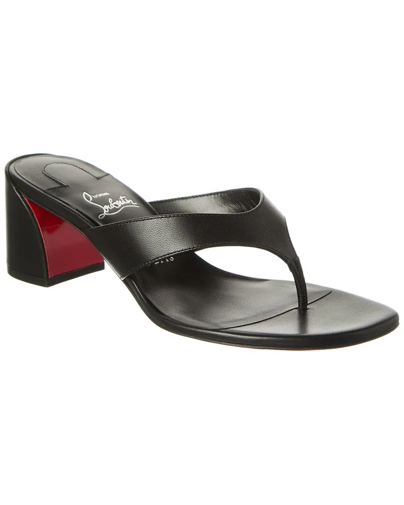 Christian Louboutin Janetonga 55 Leather Sandal Black