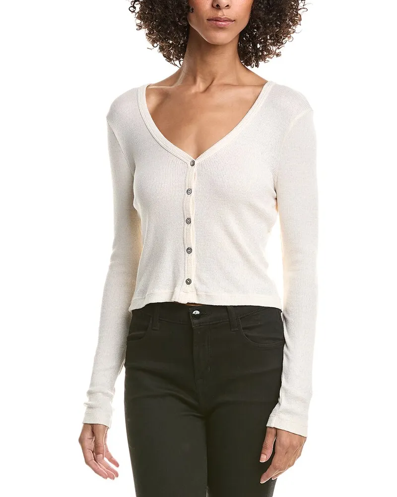 Michael Stars Zaria Cardigan Top White