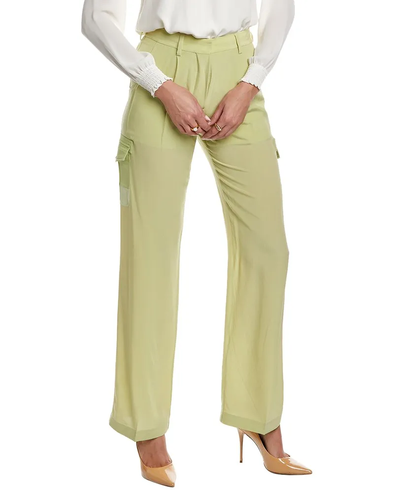 Burberry Silk Pant Green
