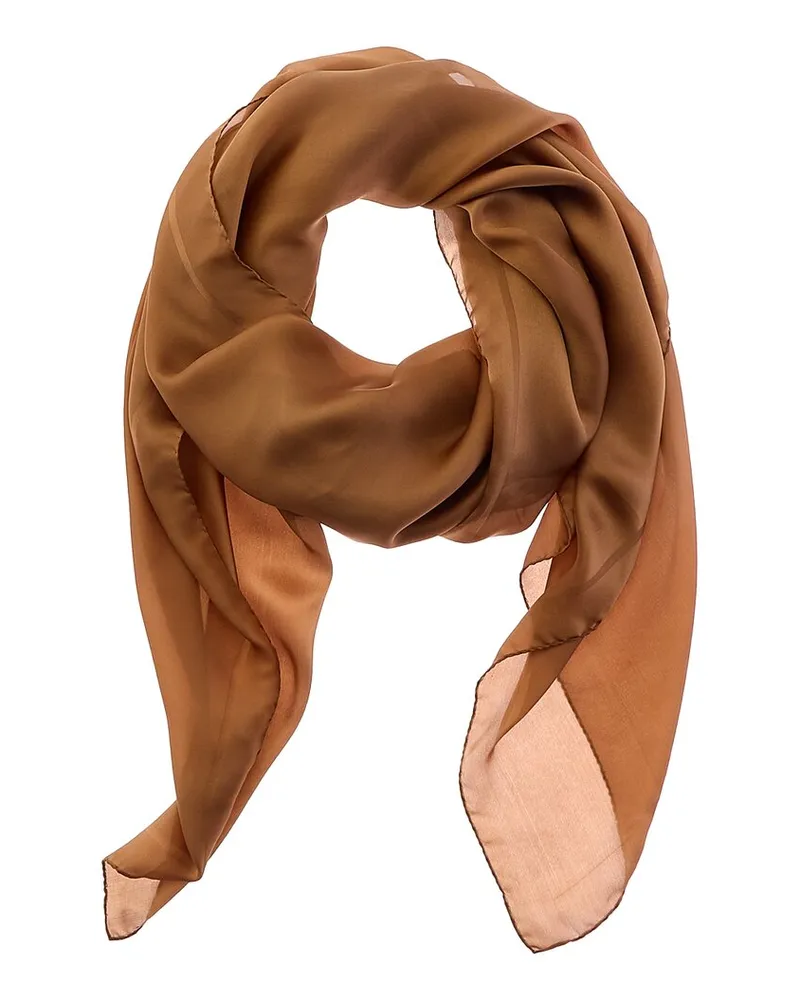 Saint Laurent Cassandre Silk Scarf Black