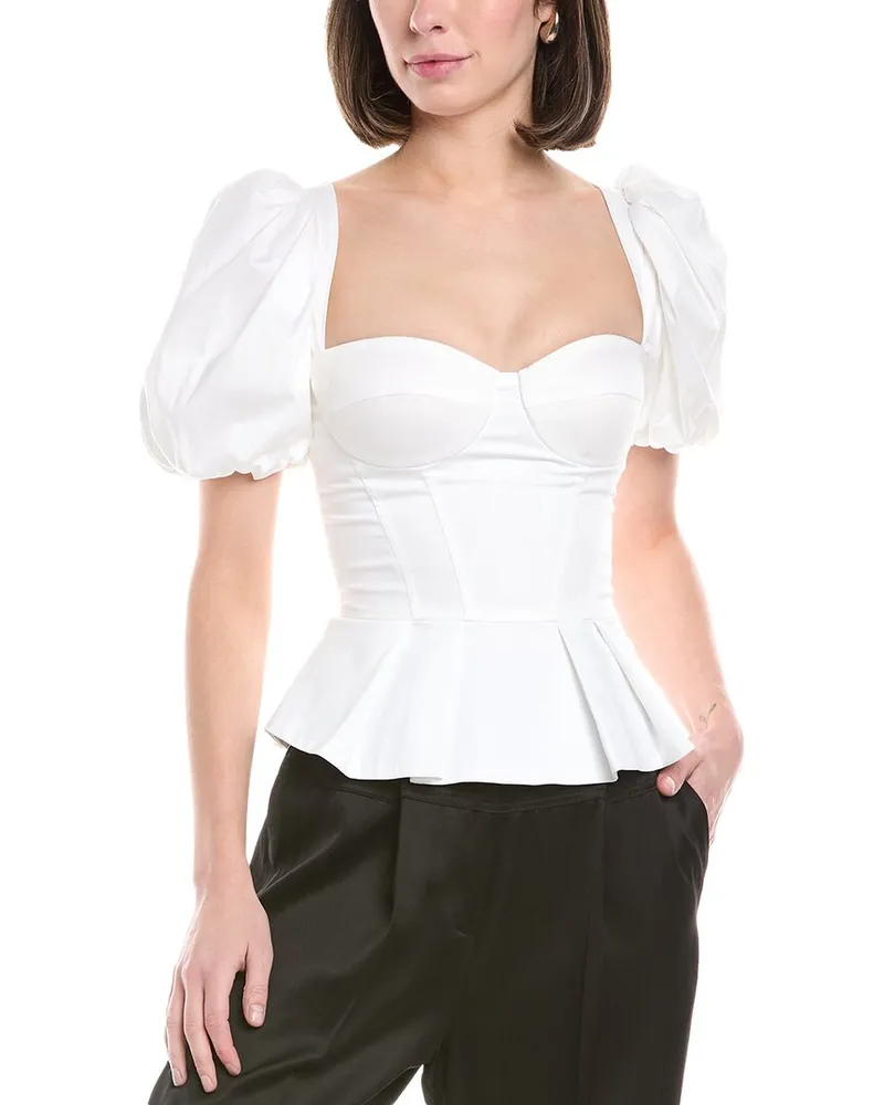 Elisabetta Franchi Corset Top White