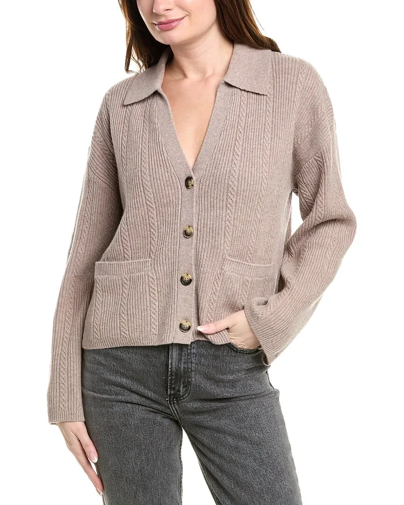 Rag & Bone Maud Cashmere Cardigan Brown