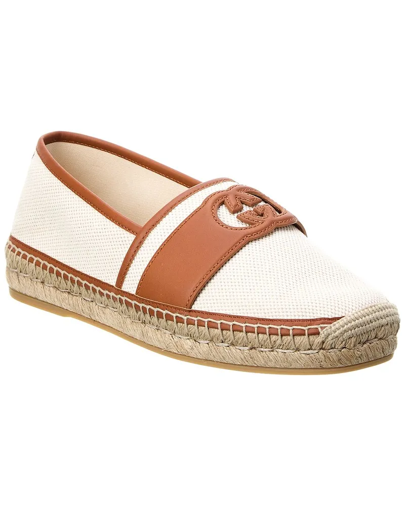 Gucci Interlocking G Canvas & Leather Espadrille Beige