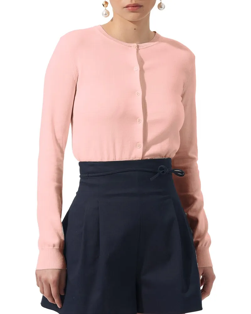 Carolina Herrera New York Silk-Blend Cardigan Nocolor