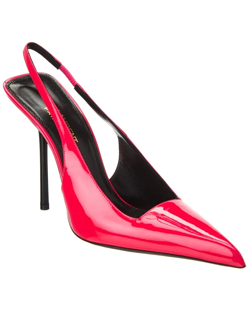 Saint Laurent Kiss 105 Patent Slingback Pump Pink