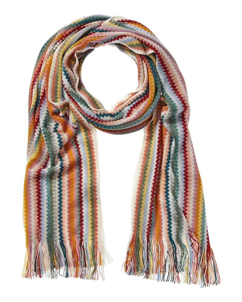 Missoni Wool-Blend Scarf White