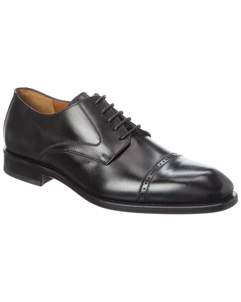 Antonio Maurizi Cap Toe Leather Oxford Black