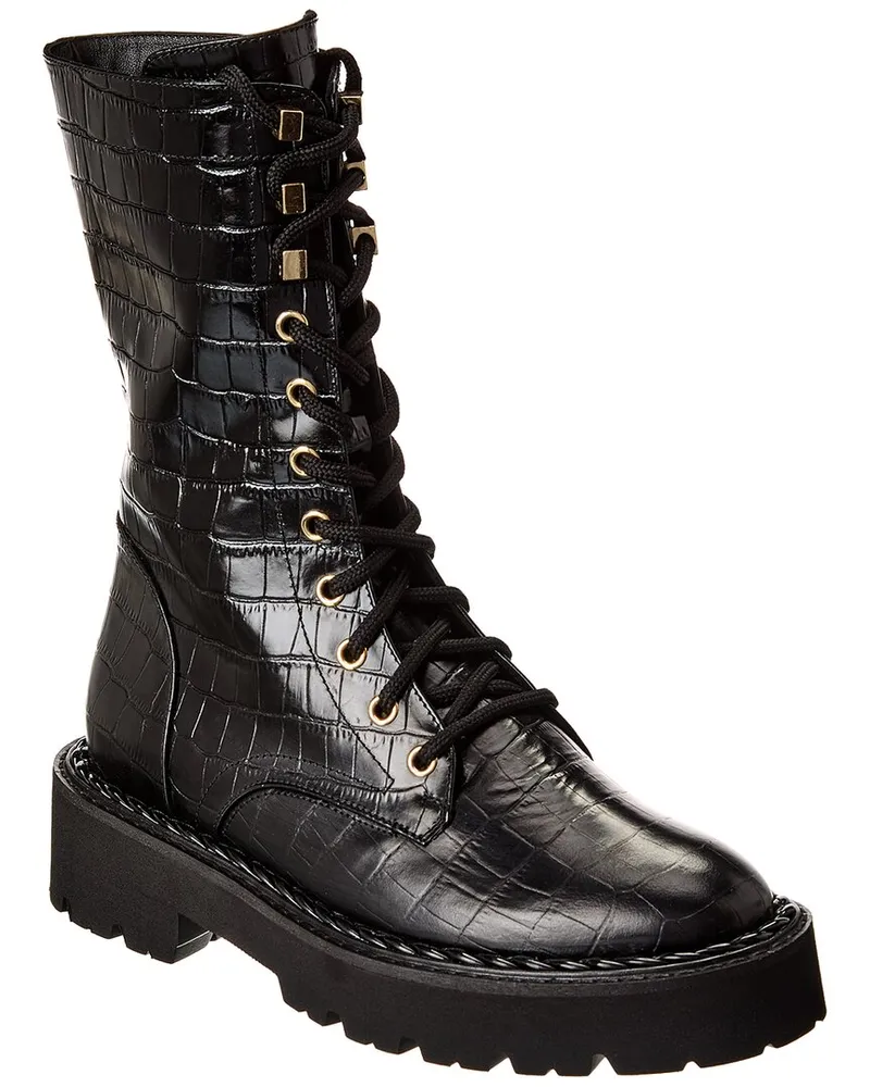 Aquatalia Silvana Weatherproof Leather Boot Black