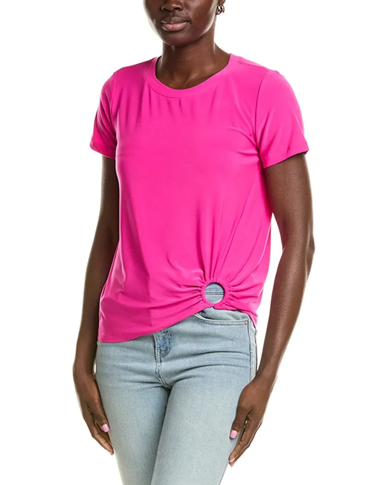 Joseph Ribkoff O-Ring Side Top Pink