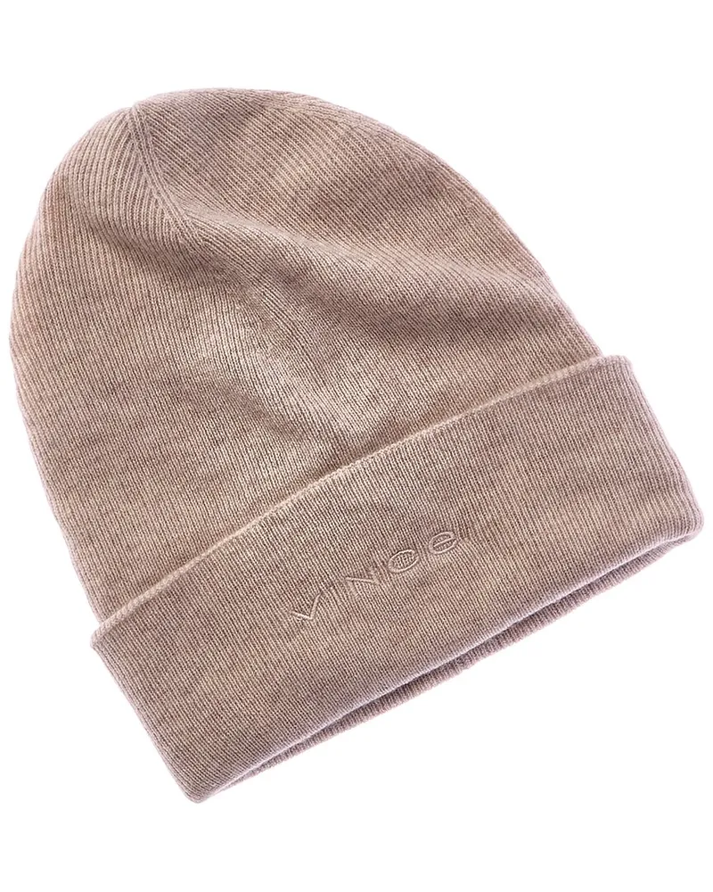 Vince Fine Rib Double Layer Cuff Wool & Cashmere-Blend Hat Nocolor