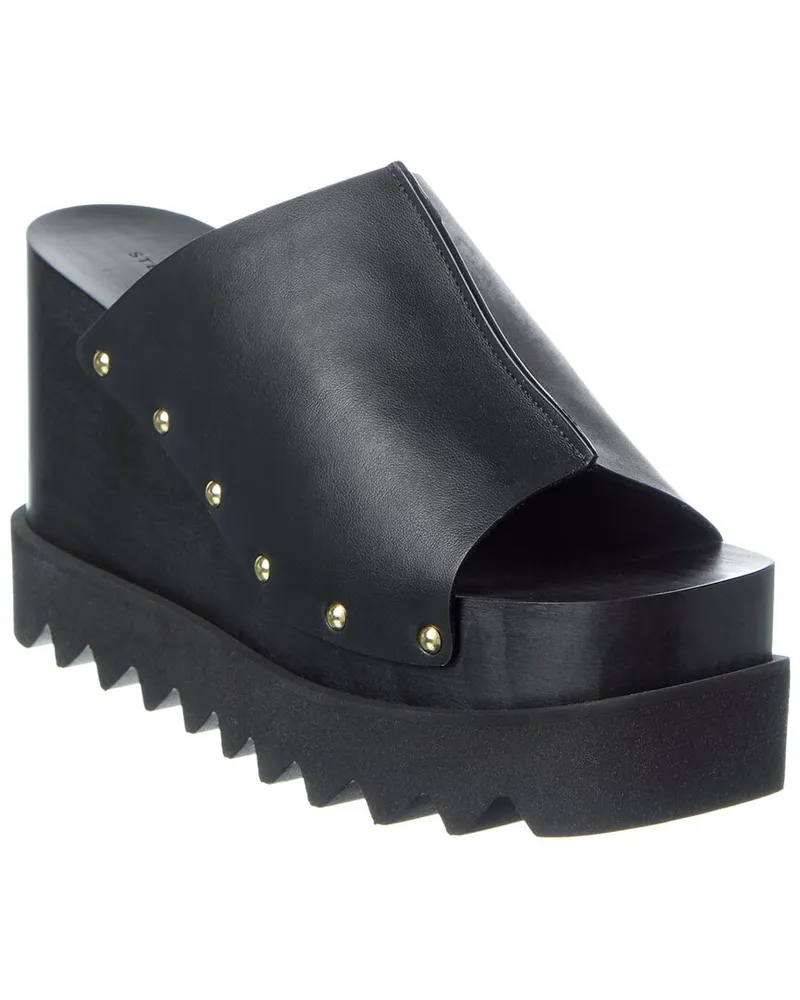 Stella McCartney Elyse Wedge Sandal Black