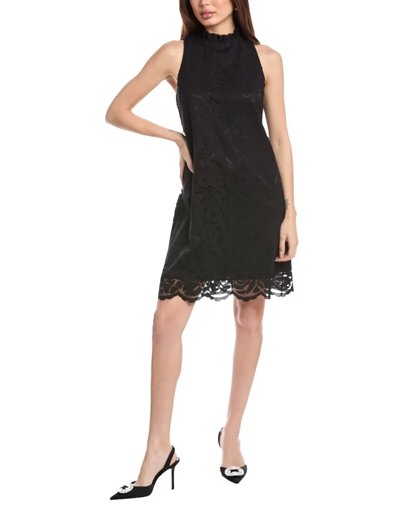 Anne Klein Allover Lace Shift Dress Black
