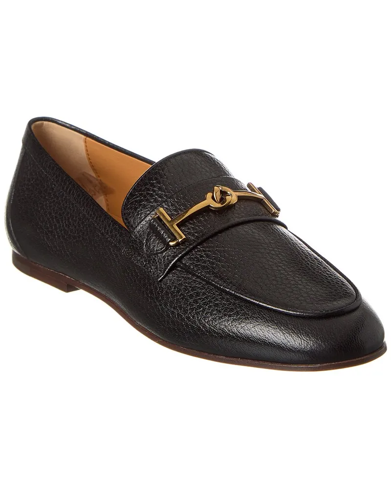 TOD'S TOD’s Double T Leather Loafer Black