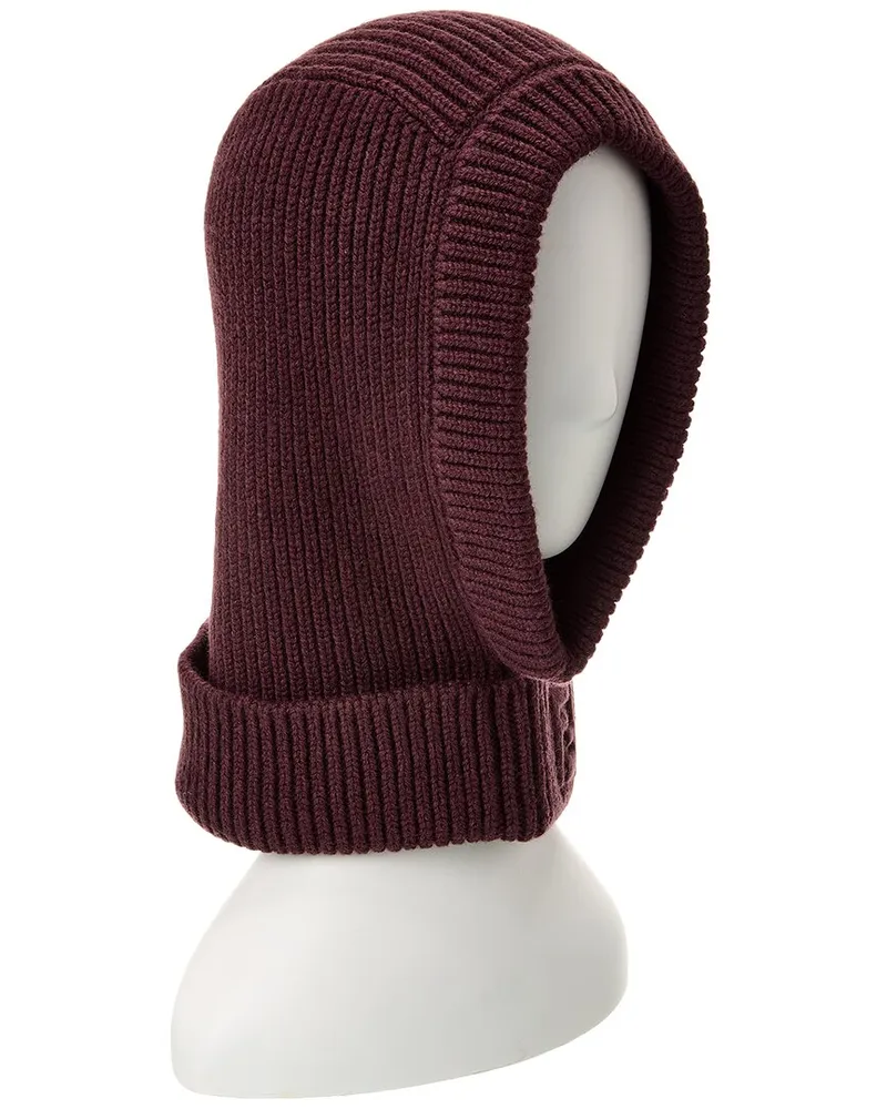 Fendi Ribbed Wool & Cashmere-Blend Balaclava Purple