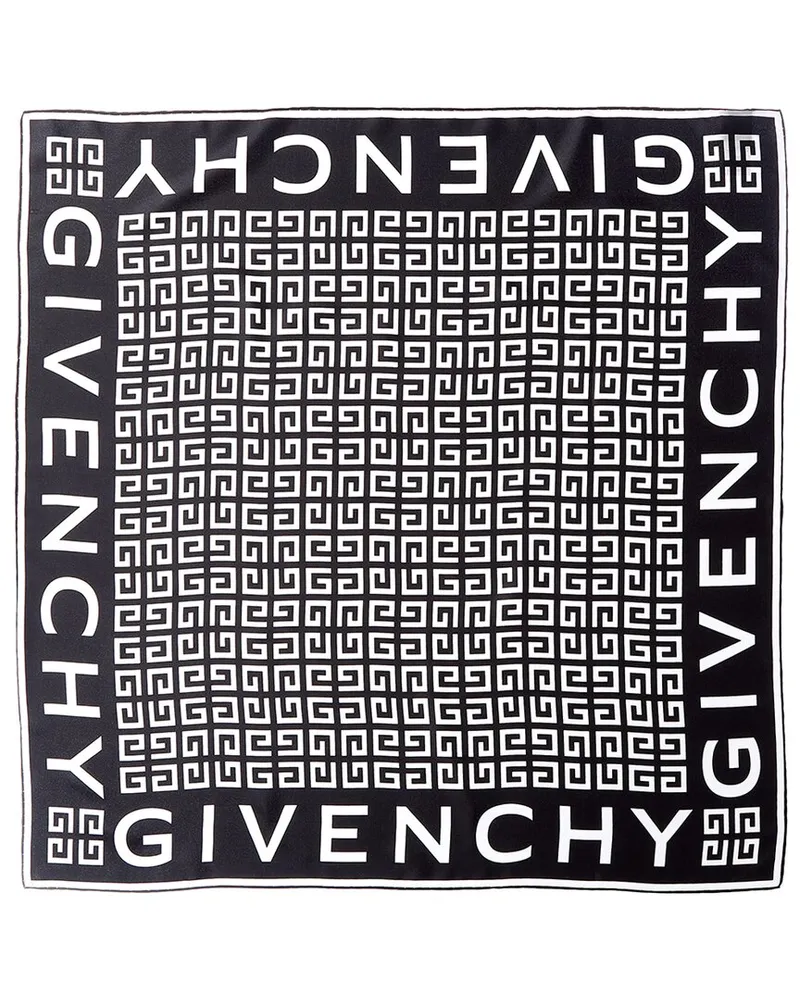 Givenchy 4G Small Silk Scarf Black