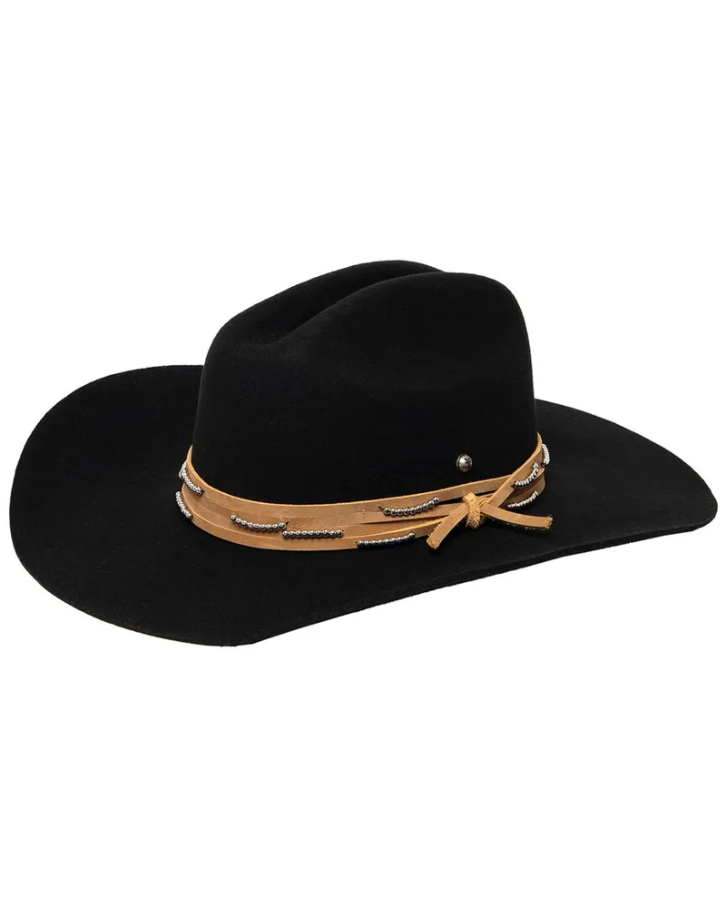 Frye Cattleman's Crease Wool Cowboy Hat Black