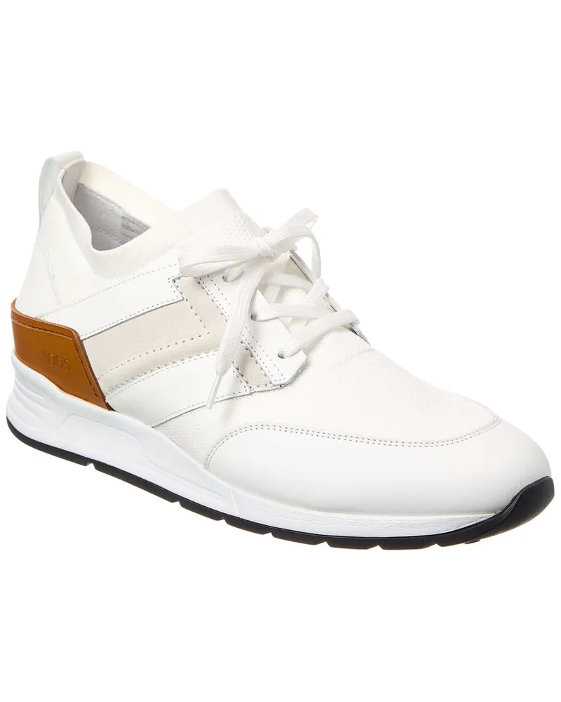 TOD'S TOD’s Sportivo Knit & Leather Sneaker White