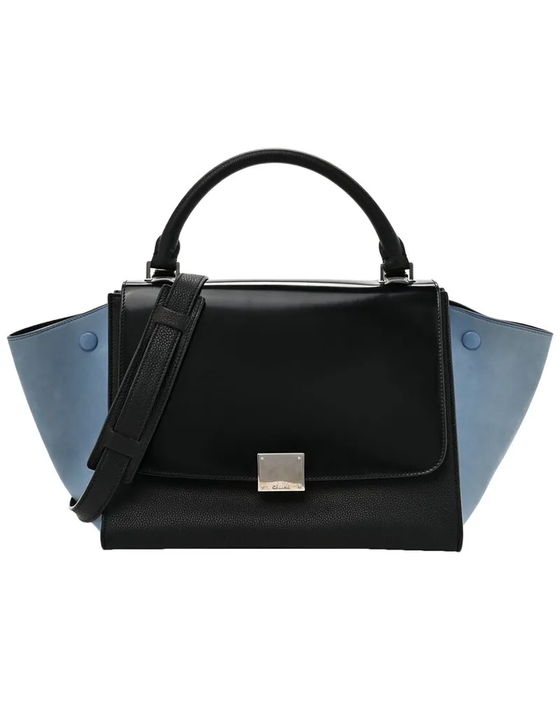 Celine Blue Leather Tri-Color Trapeze (Authentic Pre-Loved Nocolor
