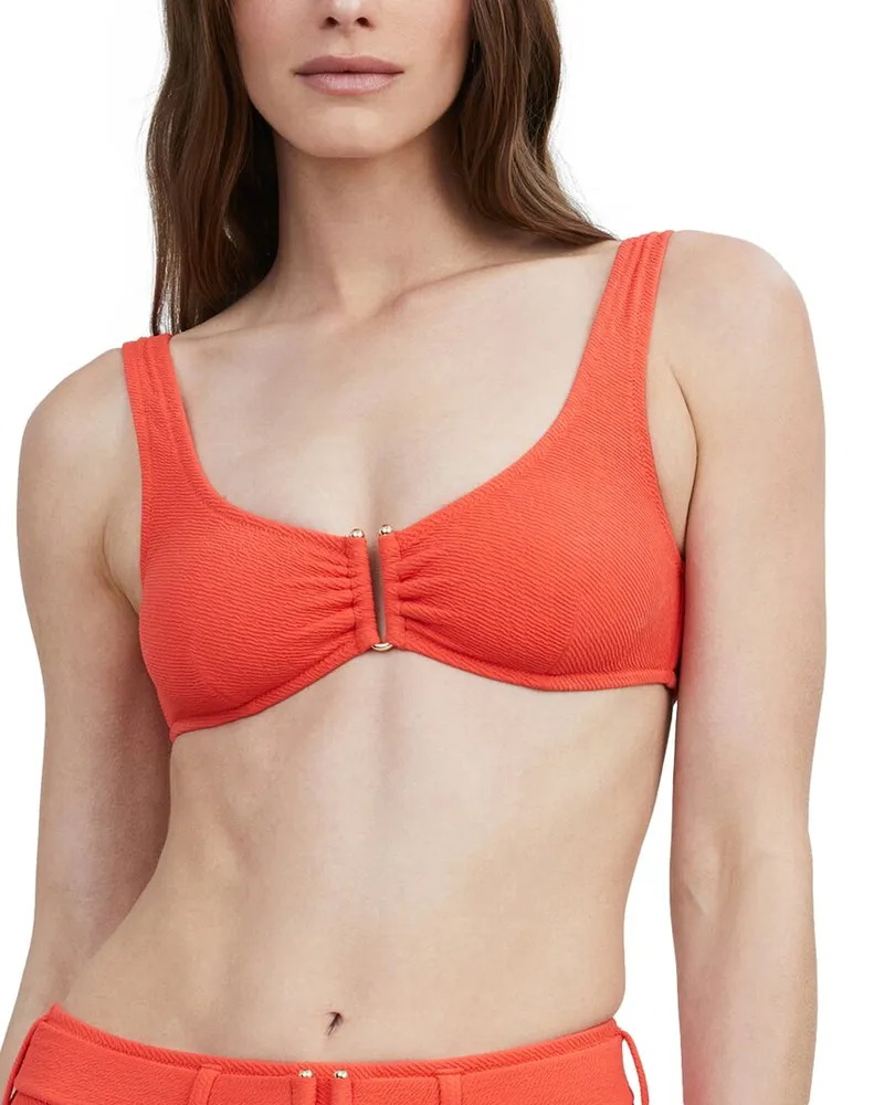 Solid and Striped The Annie Bikini Top Purple