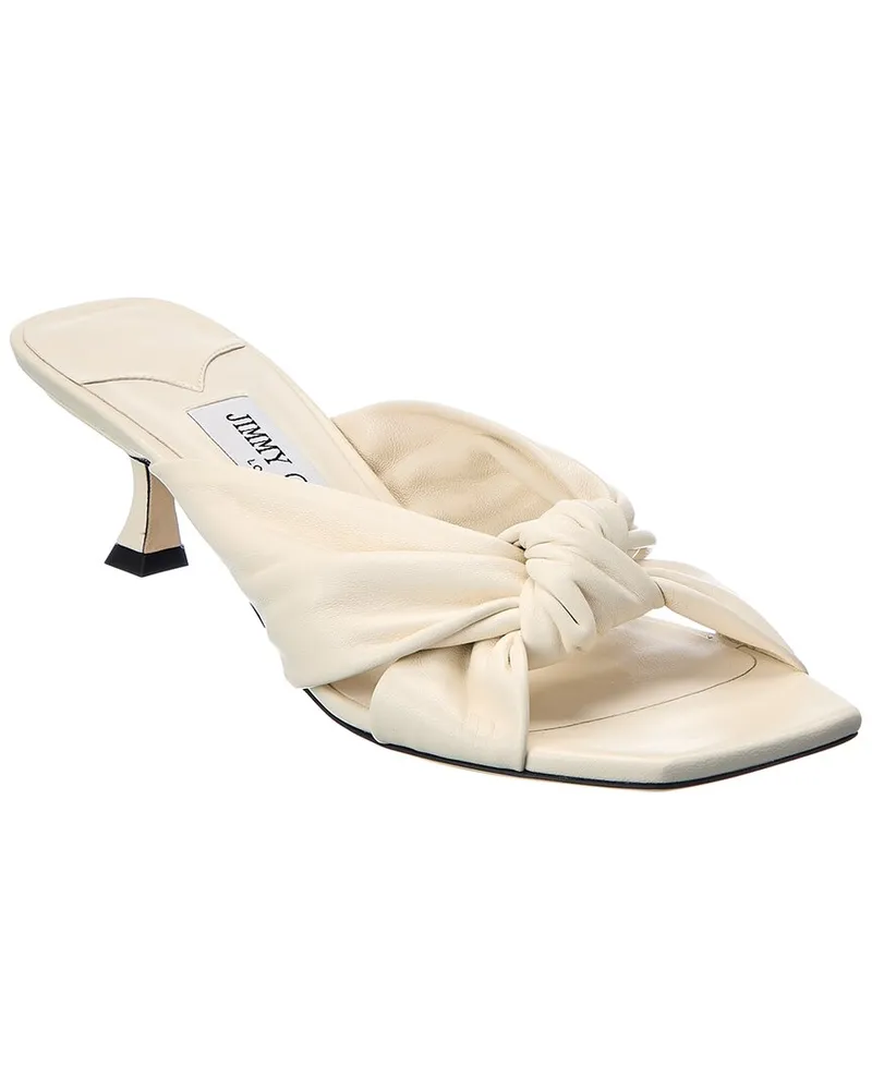 Jimmy Choo Avenue 50 Leather Sandal White