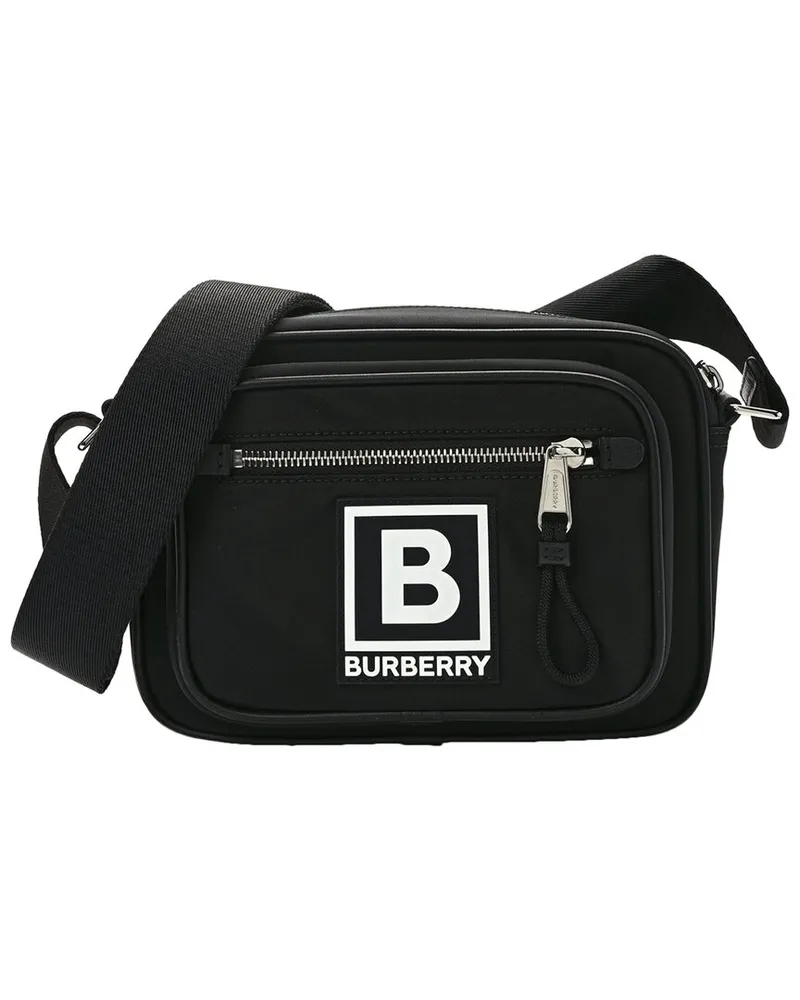 Burberry Black Nylon Paddy Logo Messenger (Authentic Pre-Loved Nocolor