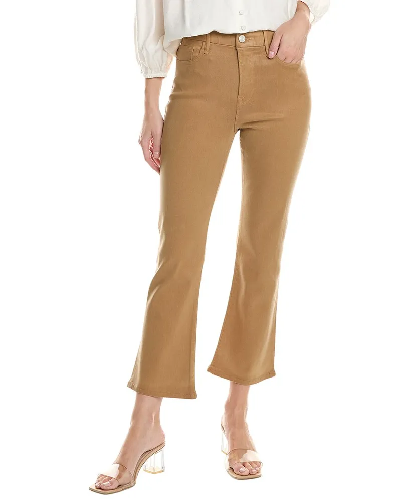 Frame Denim Light Camel Le Crop Mini Bootcut Jean Beige