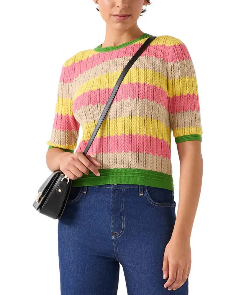 L.K.Bennett  Cinzia Knitted Top Green