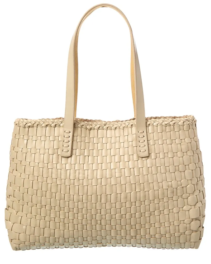 Dragon Diffusion Salvage Leather Shoulder Bag White