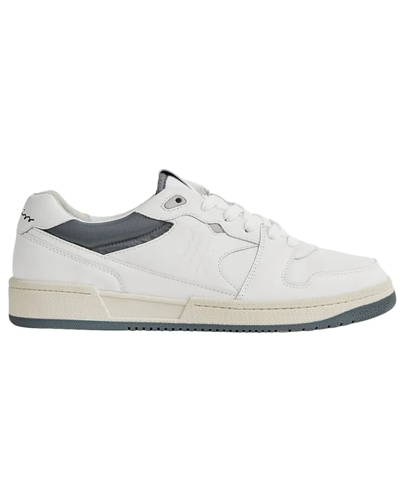 Reiss Astor Leather Trainer White