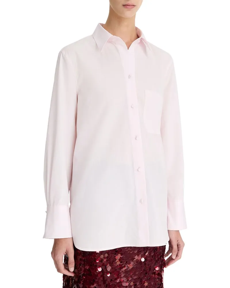Vince Relaxed Straight Shirt Pink