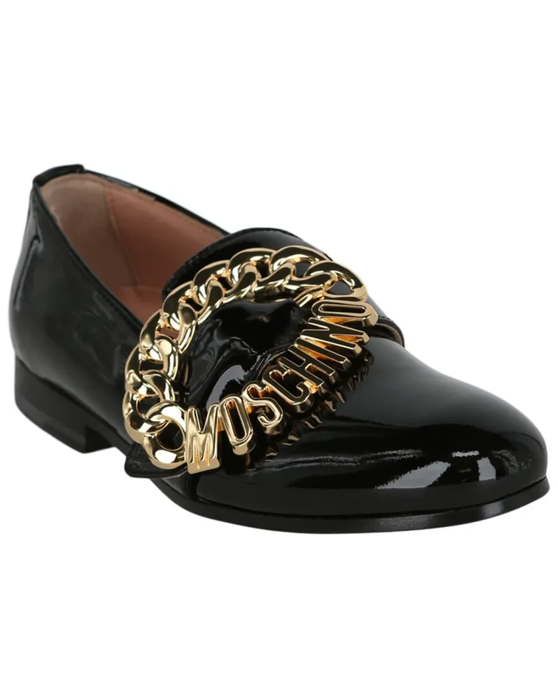Moschino Leather Loafer Black