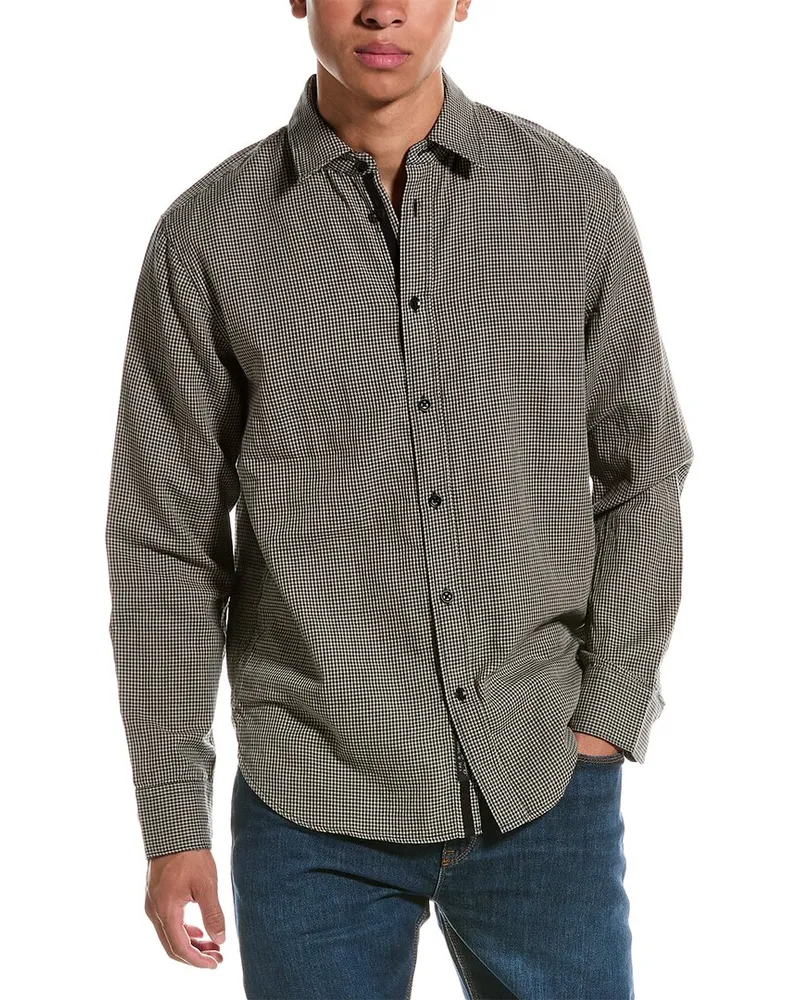 Rag & Bone Gus Double Gauze Shirt Blue